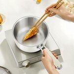 Snow Pan Factory - OEM/ODM Uncoated Stainless Steel Gas Single Handle Cooking Pot