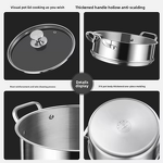 Soup Pot Set Manufacturer - OEM/ODM Stainless Steel 316 Multi-Size with Glass Cover for Family