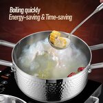 Soup Pot Factory - OEM/ODM European Hammer Pattern 316 Multi-functional Hot Pot for Gas