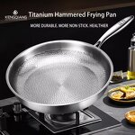 Titanium Pan Manufacturer - OEM/ODM Pure Titanium Hammered Non-stick Skillet for Induction
