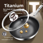 Cooking Pan Manufacturer - OEM/ODM Non-stick Titanium Frying Wok for Household Gas Induction