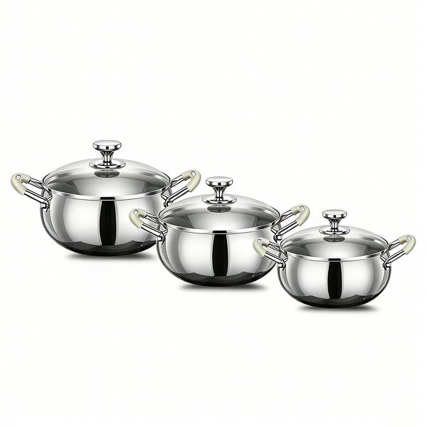 Soup Pot Manufacturer - OEM/ODM 4.5L 316 Stainless Steel Non-stick Cooking Pot Set