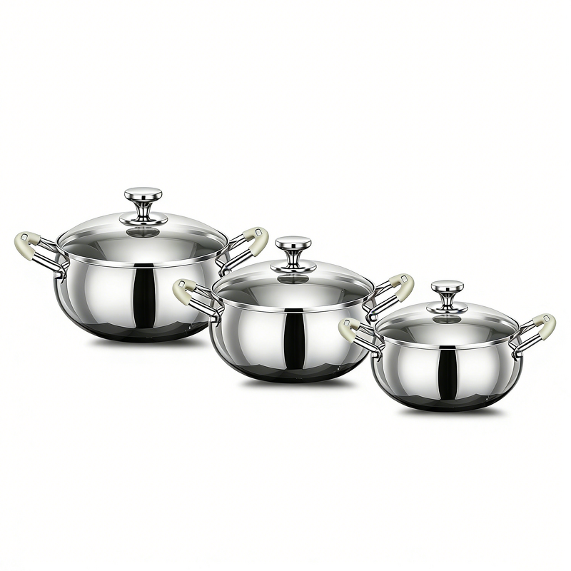 Soup Pot Manufacturer - OEM/ODM 4.5L 316 Stainless Steel Non-stick Cooking Pot Set