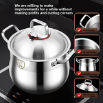 Stockpot Manufacturer - OEM/ODM Stainless Steel Deep High Capacity Household Soup Pot