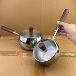 Snow Pan Factory - OEM/ODM Factory Wholesale 316 Stainless Steel Small Flat Milk Pot