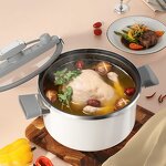 Pressure Cooker Factory - OEM/ODM 7L Iron Tempered Glass Enamel Micro-pressure