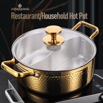 Hot Pot Factory - OEM/ODM Stainless Steel Hot Pot with Glass Lid Shabu Shabu Pot