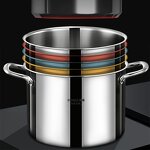 Stock Pot Factory - OEM/ODM 316 Stainless Steel with Glass Lid Double Ears Dishwasher Safe
