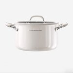 Cooking Pot Manufacturer - OEM/ODM 316 Stainless Steel Double Ear Sauce Pot for Induction