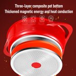 Hot Pot Manufacturer - OEM/ODM Red Maifan Stone Non Stick Hot Pot Mandarin Duck Pot