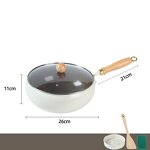 Frying Pan Manufacturer - OEM/ODM 316 Stainless Steel Frying Pan Wok with Glass Lid