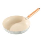 Cookware Set Manufacturer - OEM/ODM Aluminium Alloy Frying Pan Wooden Handle for Induction