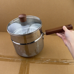 Soup Pot Manufacturer - OEM/ODM 316 Stainless Steel Baby Food Snow Pan Glass Cover