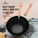Wok Manufacturer - OEM/ODM Household Small Cast Iron Non-Stick Thickened Deep Fryer