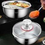 Hot Pot Manufacturer - OEM/ODM Two-flavor Hot Pot 316 Stainless Steel Mixing Bowl for Cooking