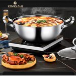 Hot Pot Manufacturer - OEM/ODM Pure Titanium Chinese Hot Pot 28/30cm Large Capacity