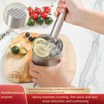 Kitchen Tools Set Manufacturer - OEM/ODM Stainless Steel Rounded Mortal Pestle Spices Grinder