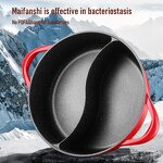 Hot Pot Manufacturer - OEM/ODM Red Maifan Stone Non Stick Hot Pot Mandarin Duck Pot