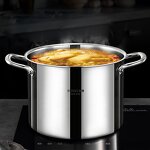 Stock Pot Factory - OEM/ODM Large Capacity Stainless Steel with Steel Cover Double Ears