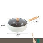 Frying Pan Manufacturer - OEM/ODM 316 Stainless Steel Frying Pan Wok with Glass Lid