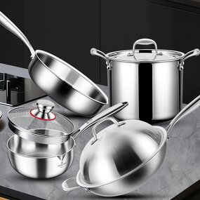 Cookware Set Factory - OEM/ODM 316 Stainless Steel Wok Snow Pan for Sale