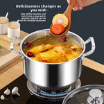 Soup Pot Set Manufacturer - OEM/ODM Stainless Steel 316 Multi-Size with Glass Cover for Family