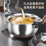 Soup Pot Factory - OEM/ODM Luxury Large Capacity Micro-Pressure Stainless Steel for Gas