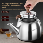 Water Kettle Manufacturer - OEM/ODM 316 Stainless Steel Wood Handle Whistling for Induction
