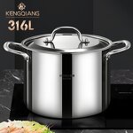 Stock Pot Factory - OEM/ODM Large Capacity Stainless Steel with Steel Cover Double Ears