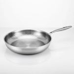 Titanium Pan Manufacturer - OEM/ODM Pure Titanium Hammered Non-stick Skillet for Induction