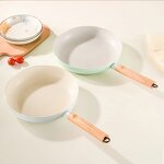 Cookware Set Manufacturer - OEM/ODM Aluminium Alloy Frying Pan Wooden Handle for Induction