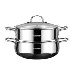 Cooking Steamer Factory - OEM/ODM Wholesale High Quality 2 Layers Stainless Steel Steamer