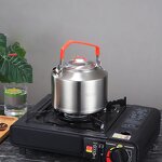 Camping Kettle Factory - OEM/ODM Portable 304 Stainless Steel 1/1.5/2L Whistling Kettle