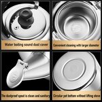 Water Kettle Factory - OEM/ODM New Design 316 Stainless Steel 3/4/5/7L Tea Whistling Kettle