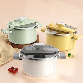 Pressure Cooker Factory - OEM/ODM 7L Iron Tempered Glass Enamel Micro-pressure