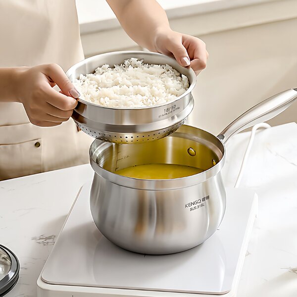 Soup Pot Manufacturer - OEM/ODM 316 Stainless Steel Anti-Scald Glass Lid for Tea Sauce