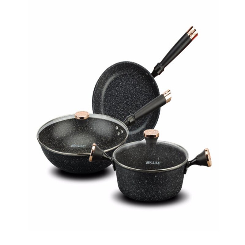 Cookware Set Manufacturer - OEM/ODM 3 Piece Maifanshi No Stick Pot Set