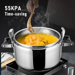 Pressure Cooker Factory - OEM/ODM Explosion-proof Commercial 304/201 Pressure Canner 80L