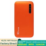 5G Modem Manufacturer - OEM UNISOC V510 5000mAh Portable Hotspot 1800M