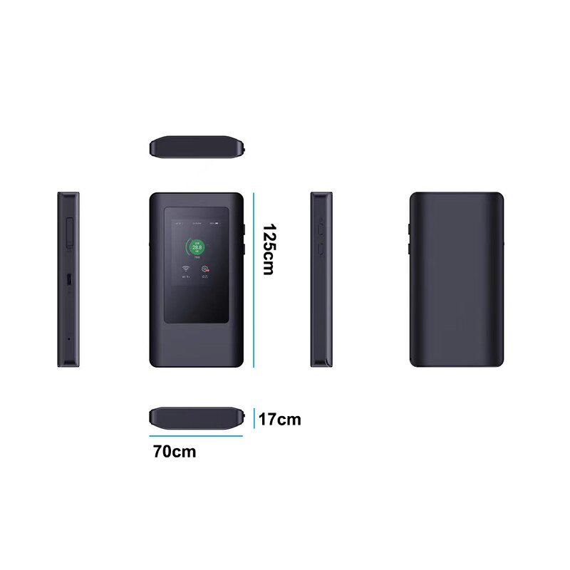 Outdoor 5G Modem Factory - OEM Esim Pocket WiFi AX1200 Type-C