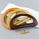Wooden Bag Handle Factory - OEM/ODM D Ring Antiseptic Wood Handle for Handbag