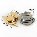 Bag Hardware Manufacturer - OEM/ODM DIY Luggage Twist Turn Lock Retro Wallet Clasp