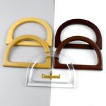 Bag Handles Manufacturer - OEM/ODM Round D-Ring Wood Plastic Purse Frame Hardware