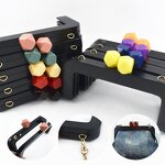 Wallet Frame Factory - OEM/ODM Vintage Black Solid Wood Handle DIY Bag Accessories