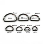 Luggage Hardware Manufacturer - OEM/ODM DIY Adjustable Iron D Ring Bag Strap Buckle