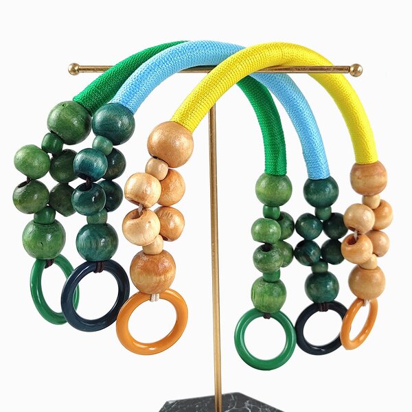 Bag Parts Factory - OEM/ODM Replacement Handles Nylon Cord Beaded DIY Woven Bags