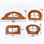 Wooden Bag Handles Manufacturer - OEM/ODM Multiple Shapes Sizes Natural Wood DIY