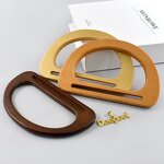 Wooden Bag Handle Factory - OEM/ODM D Ring Antiseptic Wood Handle for Handbag
