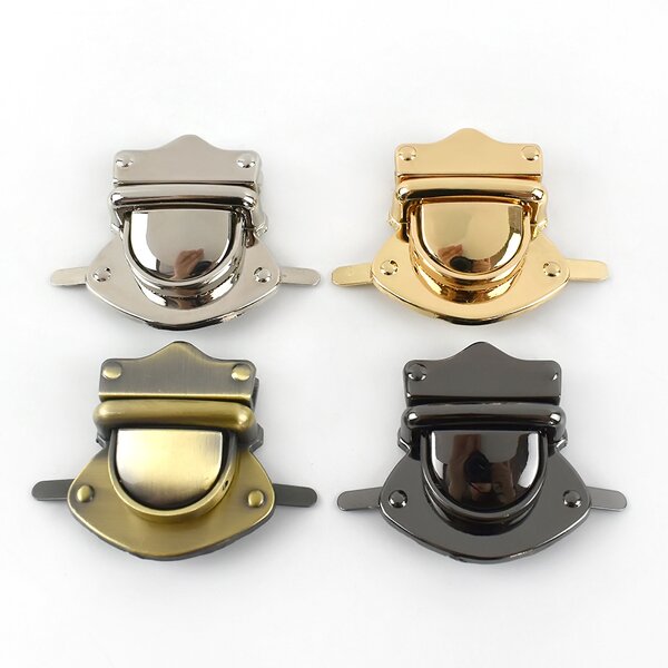 Bag Hardware Manufacturer - OEM/ODM DIY Luggage Twist Turn Lock Retro Wallet Clasp