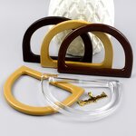 Bag Handles Manufacturer - OEM/ODM Round D-Ring Wood Plastic Purse Frame Hardware